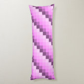 ピンクと紫の正方形 ボディピロー (裏面 (縦))