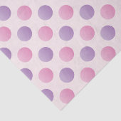 ピンクと紫の水玉模様 薄葉紙 (詳細)