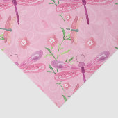 ピンクと紫の水色のトンボ 薄葉紙 (詳細)