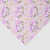 ピンクと紫の水色のトンボ 薄葉紙 (詳細)