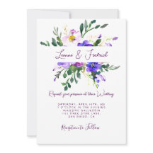 ピンクと紫の水色のフローラカスタムウェディング