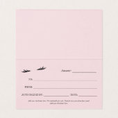 ピンクと紫の水色の発疹のギフト証明書 (内部フラット)