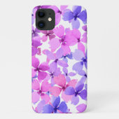 ピンクと紫の水色の花 Case-Mate iPhoneケース (裏面)