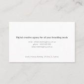 ピンクと紫の水色見本 名刺 (裏面)