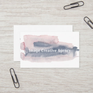 ピンクと紫の水色見本 名刺