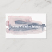 ピンクと紫の水色見本 名刺 (正面)