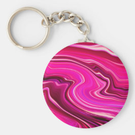 ピンクと紫の波 キーホルダー