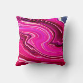 ピンクと紫の波 クッション (裏面)