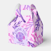 ピンクと紫の海とサンゴの水色 フェイバーボックス (裏面サイド)