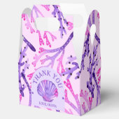 ピンクと紫の海とサンゴの水色 フェイバーボックス (オープン)