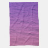 ピンクと紫の海 キッチンタオル (縦)