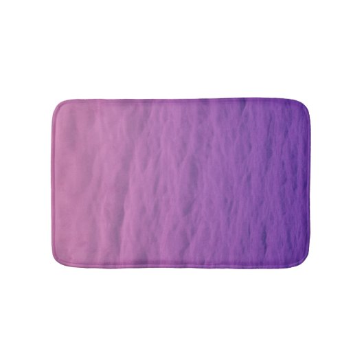 ピンクと紫の海 バスマット (正面)