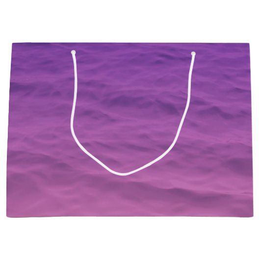 ピンクと紫の海 ラージペーパーバッグ (正面)