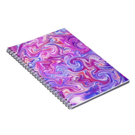 ピンクと紫の液体金属ノートブック ノートブック (右側)