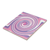 ピンクと紫の渦巻きパターン タイル (側面)