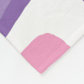 ピンクと紫の渦巻きパターン フリースブランケット (角)