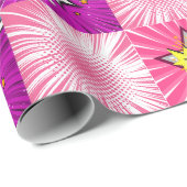 ピンクと紫の漫画本のスーパーヒーロー背景 ラッピングペーパー (ロールコーナー)