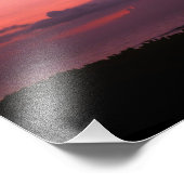 ピンクと紫の熱帯サンセットフォトプリント フォトプリント (角)