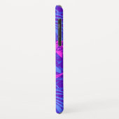 ピンクと紫の熱帯葉モノグラム Case-Mate iPhoneケース (裏面/左)