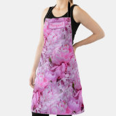 ピンクと紫の牡丹 エプロン (インサイチュ)