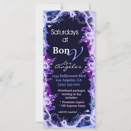 ピンクと紫の特殊なイベントラックカード (正面)