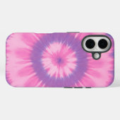 ピンクと紫の絞り染めの電話ケース Case-Mate iPhoneケース (裏面 (横))