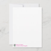 ピンクと紫の花のサンキューカード サンキューカード (裏面)