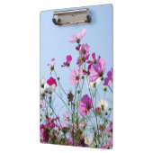 ピンクと紫の花の牧草地写真 クリップボード (左)
