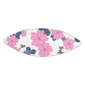 ピンクと紫の花柄 アメリカンフットボール (パネル)