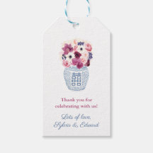 ピンクと紫の花秋冬ブライダルシャワー