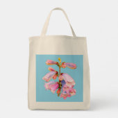 ピンクと紫の花 トートバッグ (裏面)