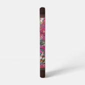 ピンクと紫の葉色 SAMSUNG GALAXYケース (左側面)