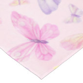 ピンクと紫の蝶のパーティーテーブルクロス テーブルクロス (アングル)