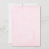 ピンクと紫の蝶ガールズバースデーパーティー 招待状 (裏面)