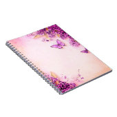 ピンクと紫の蝶 ノートブック (右側)