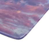 ピンクと紫の雲 カッティングボード (角)