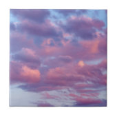 ピンクと紫の雲 タイル (正面)