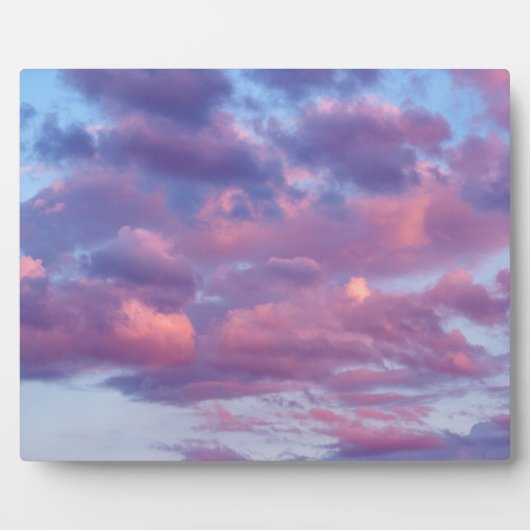 ピンクと紫の雲 フォトプラーク (正面)