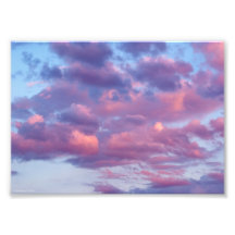 ピンクと紫の雲