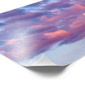 ピンクと紫の雲 フォトプリント            (角)