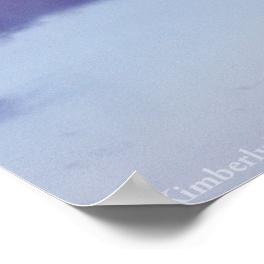 ピンクと紫の雲 ポスター (角)