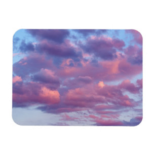 ピンクと紫の雲 マグネット