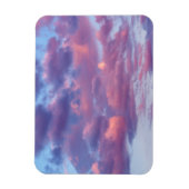 ピンクと紫の雲 マグネット (縦)