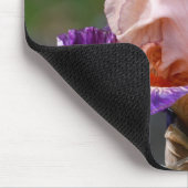 ピンクと紫の髭あめフローラ マウスパッド (コーナー)