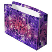 ピンクと紫の魔性の神秘的 ラージペーパーバッグ (裏面アングル)