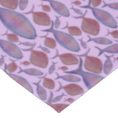 ピンクと紫の魚 テーブルクロス (アングル)