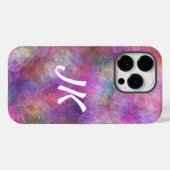 ピンクと紫の《写真》ぼけ味 Case-Mate iPhoneケース (裏面 (横))