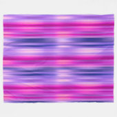 ピンクと紫ストライプの フリースブランケット (正面(横))