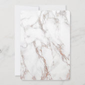 ピンクと紫マグノリアスの大理石誕生日 招待状 (裏面)