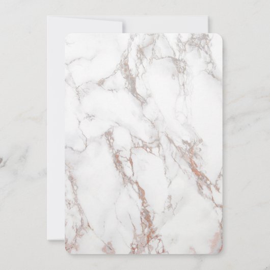 ピンクと紫マグノリアスの大理石誕生日 招待状 (裏面)